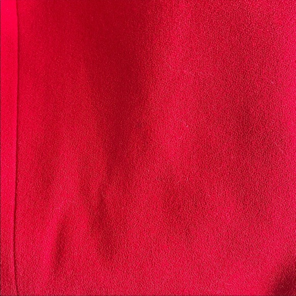 Jacqueline Ferrar Red Blazer Lined Front Button Faux Front Pockets Size 10 - Picture 2 of 9